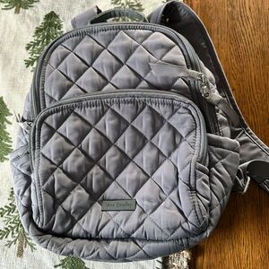 Gray Quilted Vera Bradley Backpack